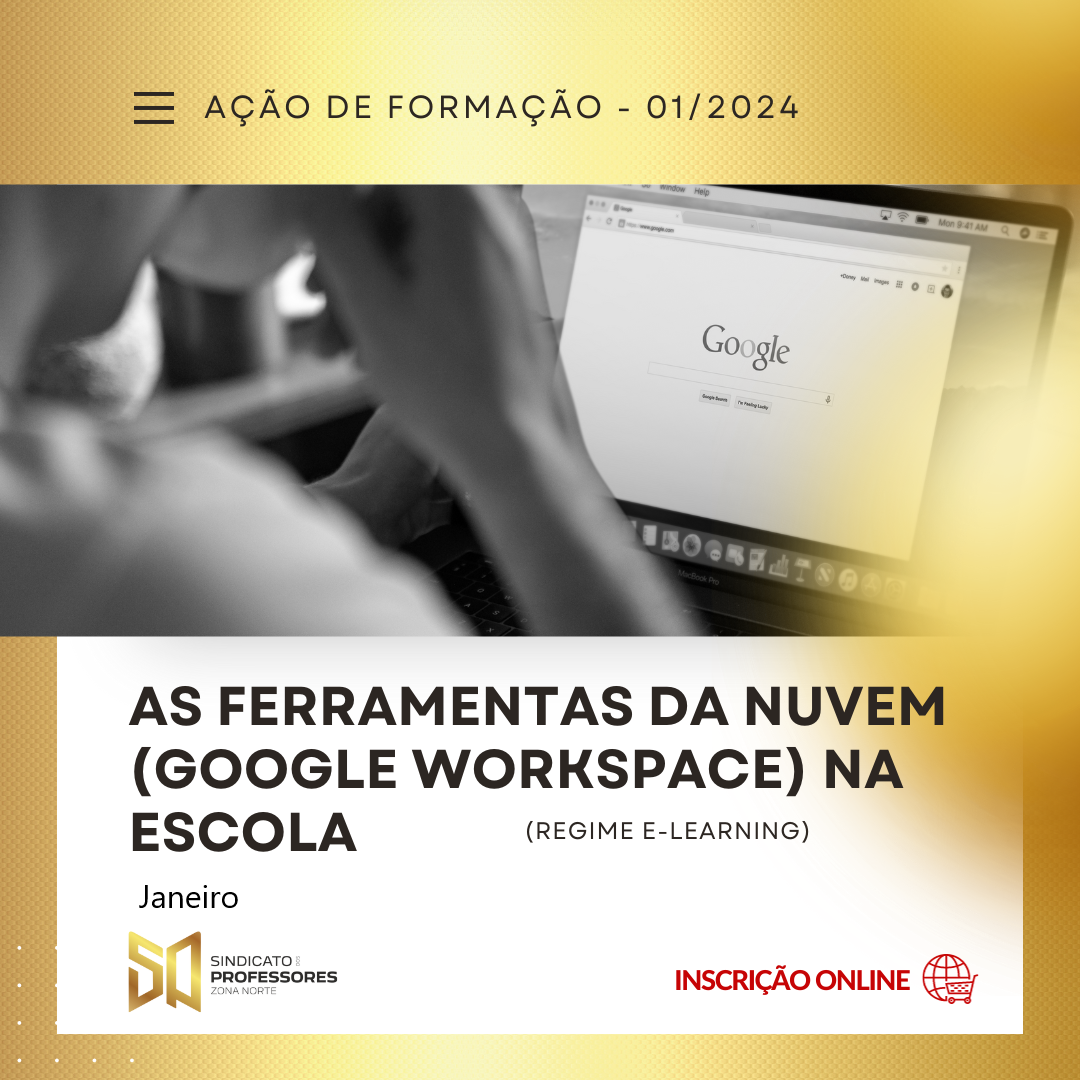 Course Image 6 - AS FERRAMENTAS DA NUVEM (GOOGLE WORKSPACE) NA ESCOLA - (Regime E-learning)